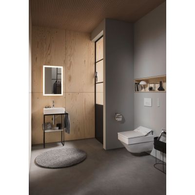 Umywalka 45x35 cm prostokątna meblowa biała 07324500411 Duravit DuraSquare