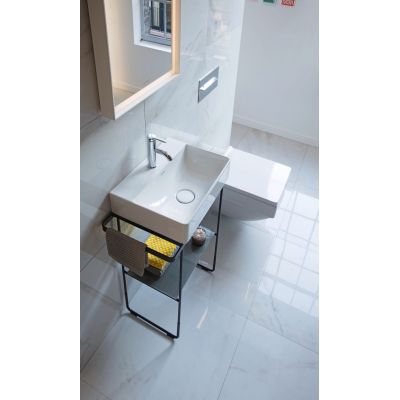Umywalka 45x35 cm prostokątna meblowa biała 07324500411 Duravit DuraSquare
