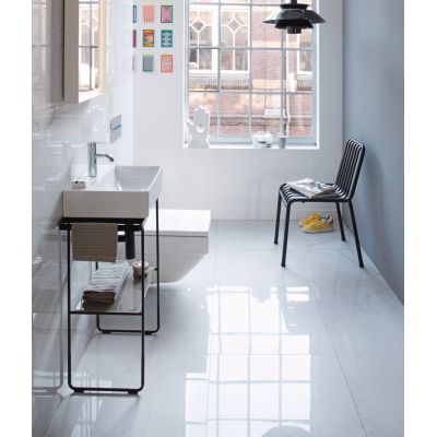 Umywalka 45x35 cm prostokątna meblowa biała 07324500411 Duravit DuraSquare