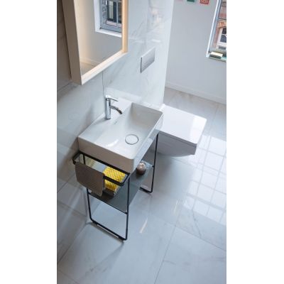 Umywalka 45x35 cm prostokątna meblowa biała 07324500411 Duravit DuraSquare