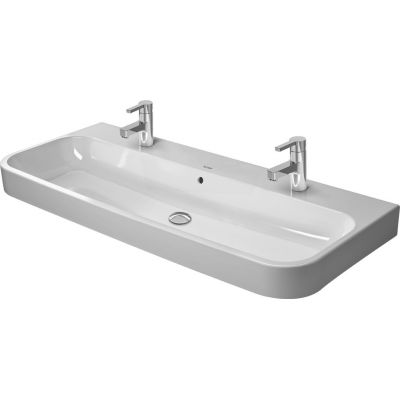 Umywalka 120x50.5 cm prostokątna ścienna-meblowa biała 23181200261 Duravit Happy D.2