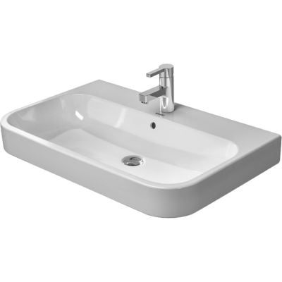 Umywalka 80x50.5 cm półokrągła meblowa biała 2318800000 Duravit Happy D.2