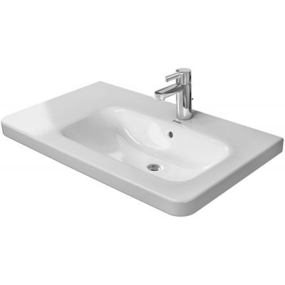 Umywalka 80x48 cm prostokątna ścienna-meblowa biała 23268000001 Duravit DuraStyle