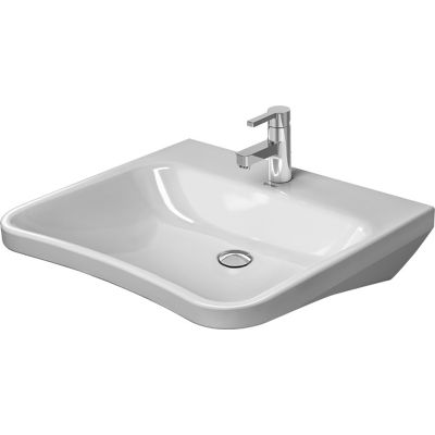 Umywalka 65x57 cm prostokątna ścienna dla niepełnosprawnych biała 2330650000 Duravit DuraStyle