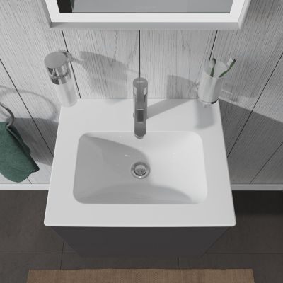 Umywalka 53x43 cm prostokątna meblowa biała 2336530000 Duravit ME by Starck