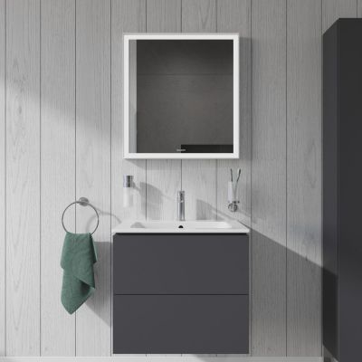 Umywalka 63x49 cm prostokątna ścienna-meblowa biała 23366300001 Duravit ME by Starck