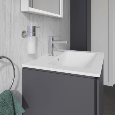 Umywalka 63x49 cm prostokątna ścienna-meblowa biała 23366300001 Duravit ME by Starck