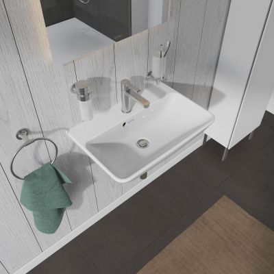 Umywalka 60x40 cm prostokątna ścienna biała 23436000001 Duravit ME by Starck