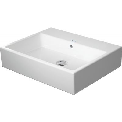 Umywalka 60x47 cm prostokątna ścienna-meblowa biała 2350600028 Duravit Vero Air