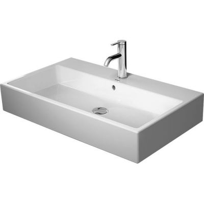 Umywalka 80x47 cm prostokątna ścienna-meblowa biała 2350800027 Duravit Vero Air