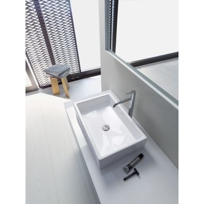 Umywalka 60x38 cm prostokątna nablatowa biała 23516000001 Duravit Vero Air