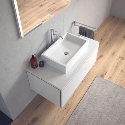 Umywalka 60x38 cm prostokątna nablatowa biała 23516000001 Duravit Vero Air