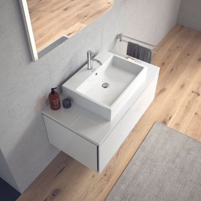 Umywalka 60x47 cm prostokątna nablatowa biała 2352600000 Duravit Vero Air
