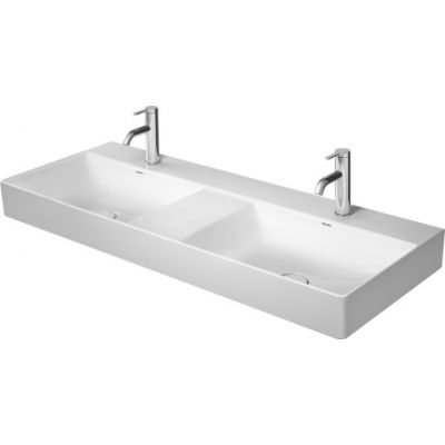 Umywalka 120x47 cm prostokątna ścienna-nablatowa-podwójna biała 23531200701 Duravit DuraSquare