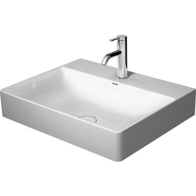 Umywalka 60x47 cm prostokątna meblowa biała 2353600070 Duravit DuraSquare