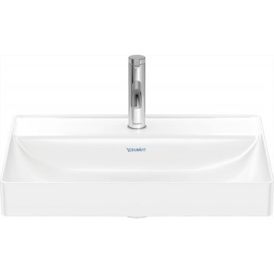 Umywalka 60x47 cm prostokątna nablatowa biała 2354600041 Duravit DuraSquare