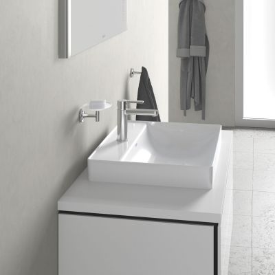 Umywalka 60x47 cm prostokątna nablatowa biała 2354600041 Duravit DuraSquare