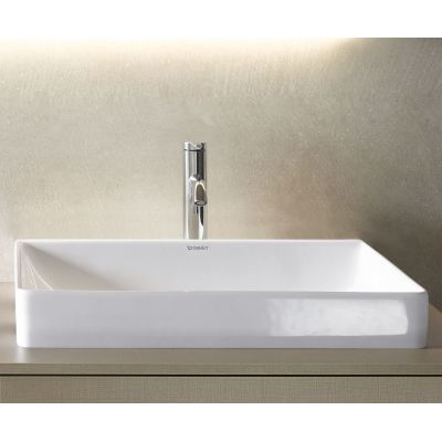 Umywalka 60x34.5 cm prostokątna nablatowa biała 2355600000 Duravit DuraSquare