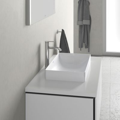 Umywalka 60x34.5 cm prostokątna nablatowa biała 2355600000 Duravit DuraSquare