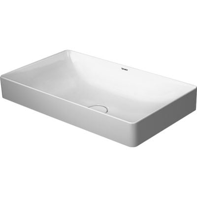 Umywalka 60x34.5 cm prostokątna nablatowa biała 2355600000 Duravit DuraSquare
