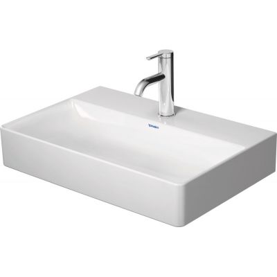 Umywalka 60x40 cm prostokątna ścienna-meblowa biała 2356600071 Duravit DuraSquare