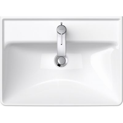 Umywalka 60x44 cm prostokątna ścienna biała 2366600000 Duravit D-Neo