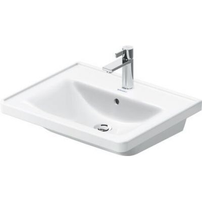 Umywalka 60x48 cm prostokątna meblowa biała 2367600060 Duravit D-Neo