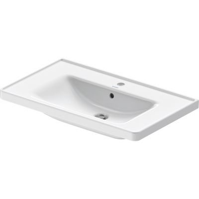 Umywalka 80x48 cm prostokątna meblowa biała 2367800000 Duravit D-Neo