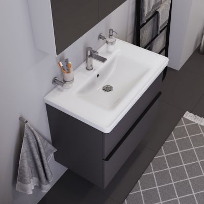 Umywalka 80x48 cm prostokątna meblowa biała 2367800000 Duravit D-Neo