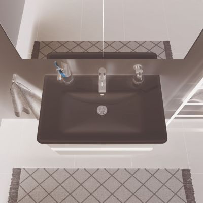 Umywalka 80x48 cm prostokątna meblowa biała 2367800000 Duravit D-Neo