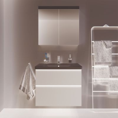Umywalka 80x48 cm prostokątna meblowa biała 2367800000 Duravit D-Neo