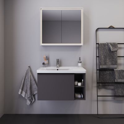Umywalka 80x48 cm prostokątna meblowa biała 2369800060 Duravit D-Neo