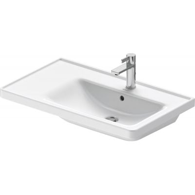 Umywalka 80x48 cm prostokątna meblowa biała 2370800060 Duravit D-Neo