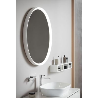 Umywalka 60x40 cm owalna nablatowa biała 2372600070 Duravit D-Neo