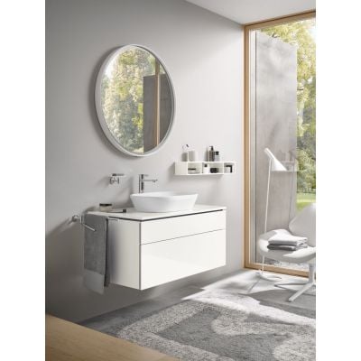 Umywalka 60x40 cm owalna nablatowa biała 2372600070 Duravit D-Neo