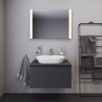 Umywalka 60x40 cm owalna nablatowa biała 2372600070 Duravit D-Neo