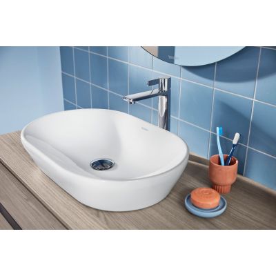 Umywalka 60x40 cm owalna nablatowa biała 2372600070 Duravit D-Neo