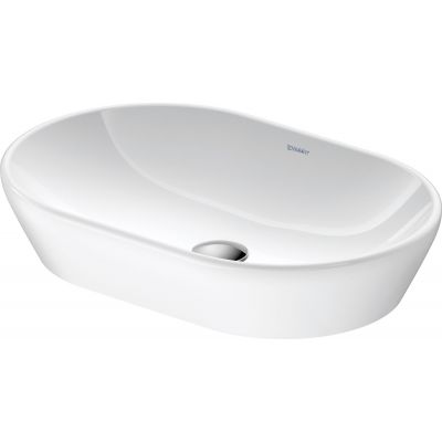 Umywalka 60x40 cm owalna nablatowa biała 2372600070 Duravit D-Neo