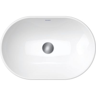 Umywalka 60x40 cm owalna nablatowa biała 2372600070 Duravit D-Neo