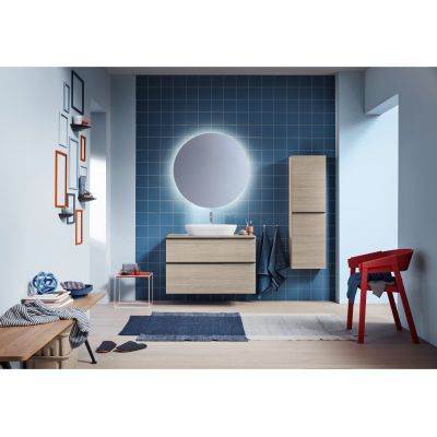 Umywalka 60x40 cm owalna nablatowa biała 2372600070 Duravit D-Neo
