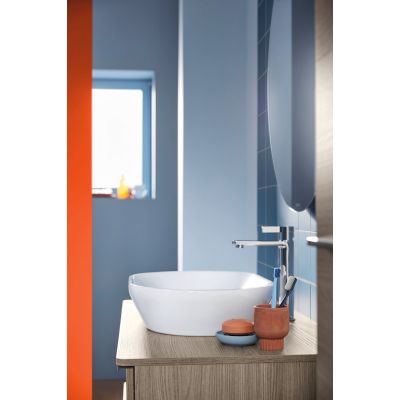 Umywalka 60x40 cm owalna nablatowa biała 2372600070 Duravit D-Neo