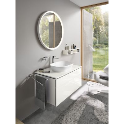 Umywalka 60x40 cm owalna nablatowa biała 2372600070 Duravit D-Neo
