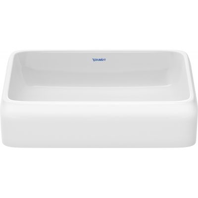 Umywalka 50x40 cm prostokątna nablatowa biała 2383500079 Duravit Qatego