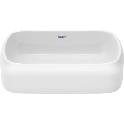 Umywalka 50x40 cm prostokątna nablatowa biała 2384500079 Duravit Qatego