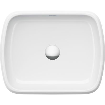 Umywalka 50x40 cm prostokątna nablatowa biała 2384500079 Duravit Qatego