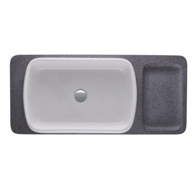 Umywalka 60x40 cm prostokątna meblowa biała 2384602079 Duravit Qatego