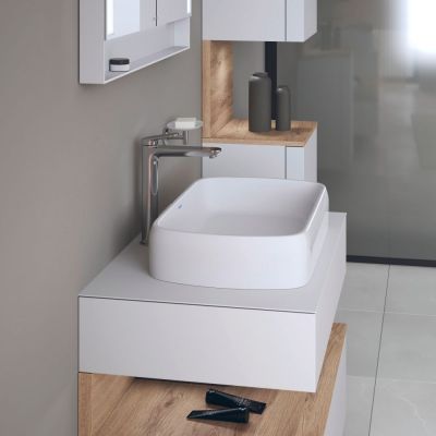 Umywalka 60x40 cm prostokątna meblowa biała 2384602079 Duravit Qatego