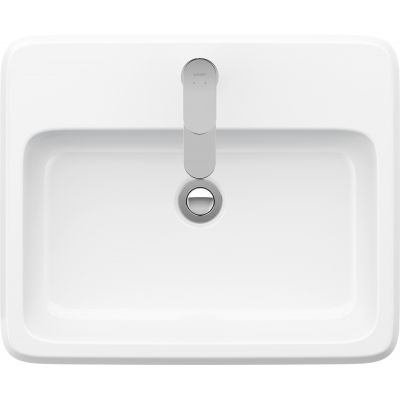 Umywalka 55x45.5 cm prostokątna wpuszczana biała 2396550027 Duravit Qatego