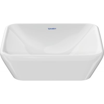 Umywalka 40x40 cm kwadratowa nablatowa biała 2397400070 Duravit D-Neo