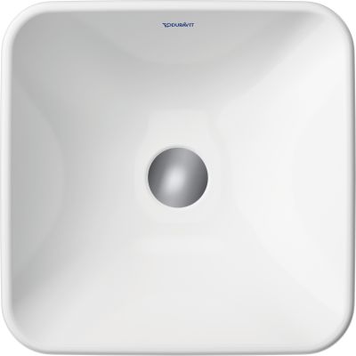 Umywalka 40x40 cm kwadratowa nablatowa biała 2397400070 Duravit D-Neo